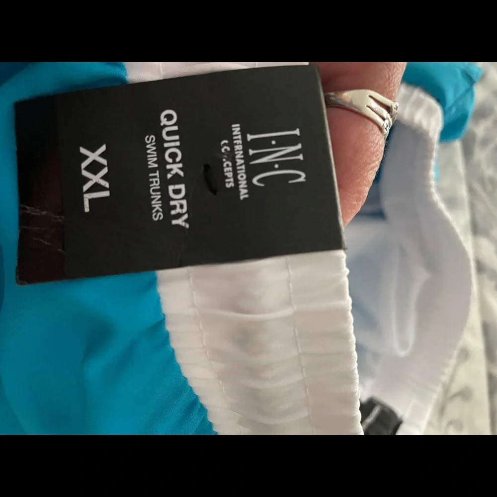 New mens INC blue xxl swim shorts - Picture 4 of 5